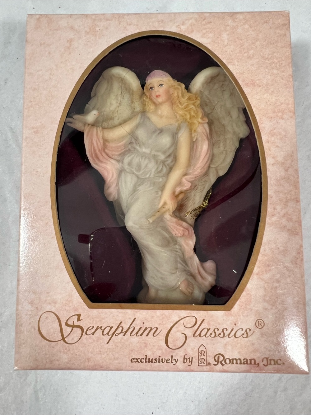 Vintage Seraphim Classics “Isabel Gentle Spirit ”Pink and Cream Angel Ornament